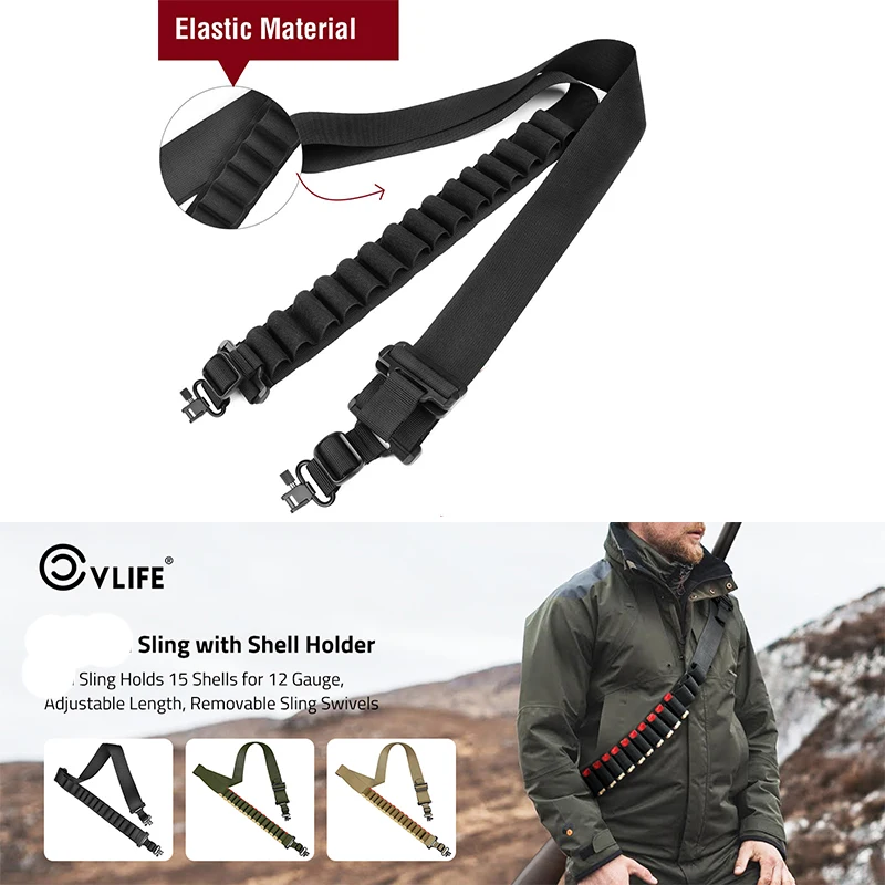 Ремень для ружья CVLIFE с держателем корпуса