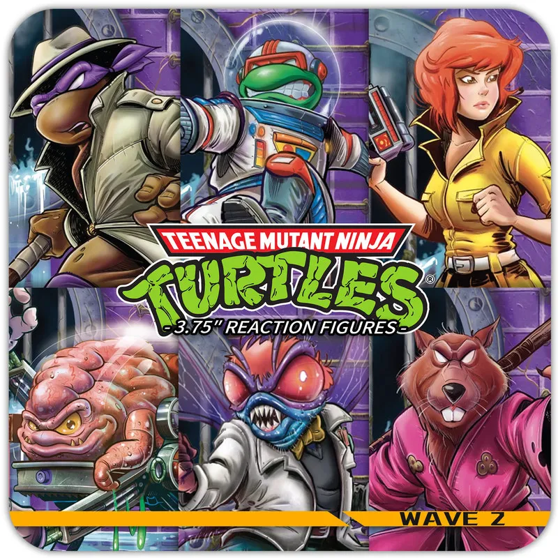 

In Stock Super 7 Teenage Mutant Ninja Turtles Reaction Carded Figures Series 2 - Krang & Splinter Tmnt