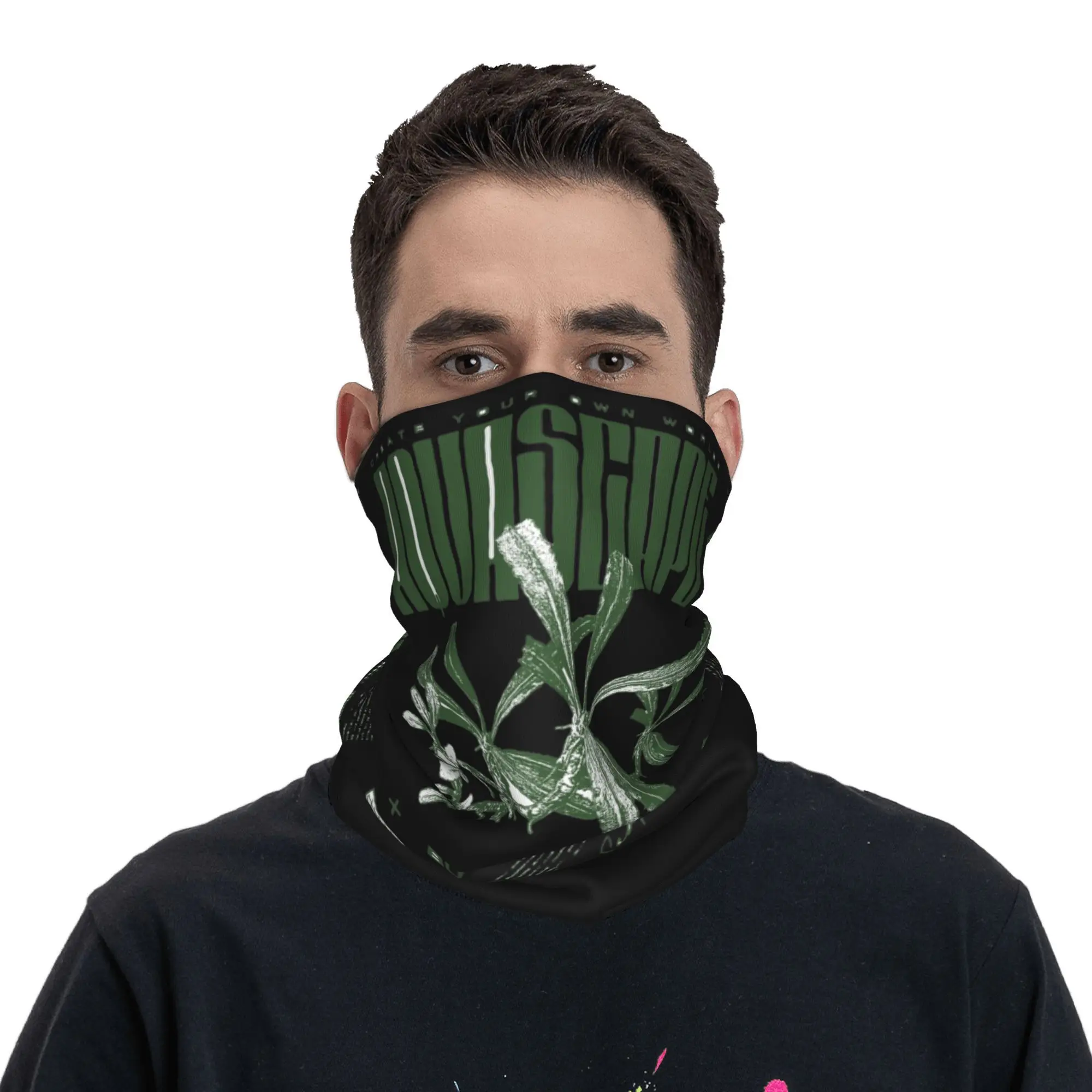 

Aquascaping Bucephalandra Aquatic Plant Aquarium Bandana Neck Gaiter Printed Wrap Mask Scarf Multifunction Balaclava Riding