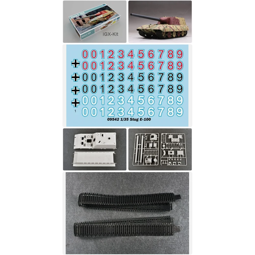 

Trumpeter 09542 1:35 German Stug E100 E-100 Self Propelled Assault Gun Plastic Model Kit