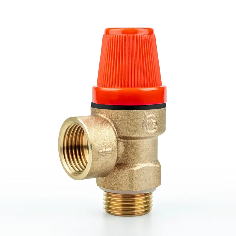 1PC Brass One-Way Safety Relief Valve One-Way Wall-Hung Boiler Safety Valve Thread DN15