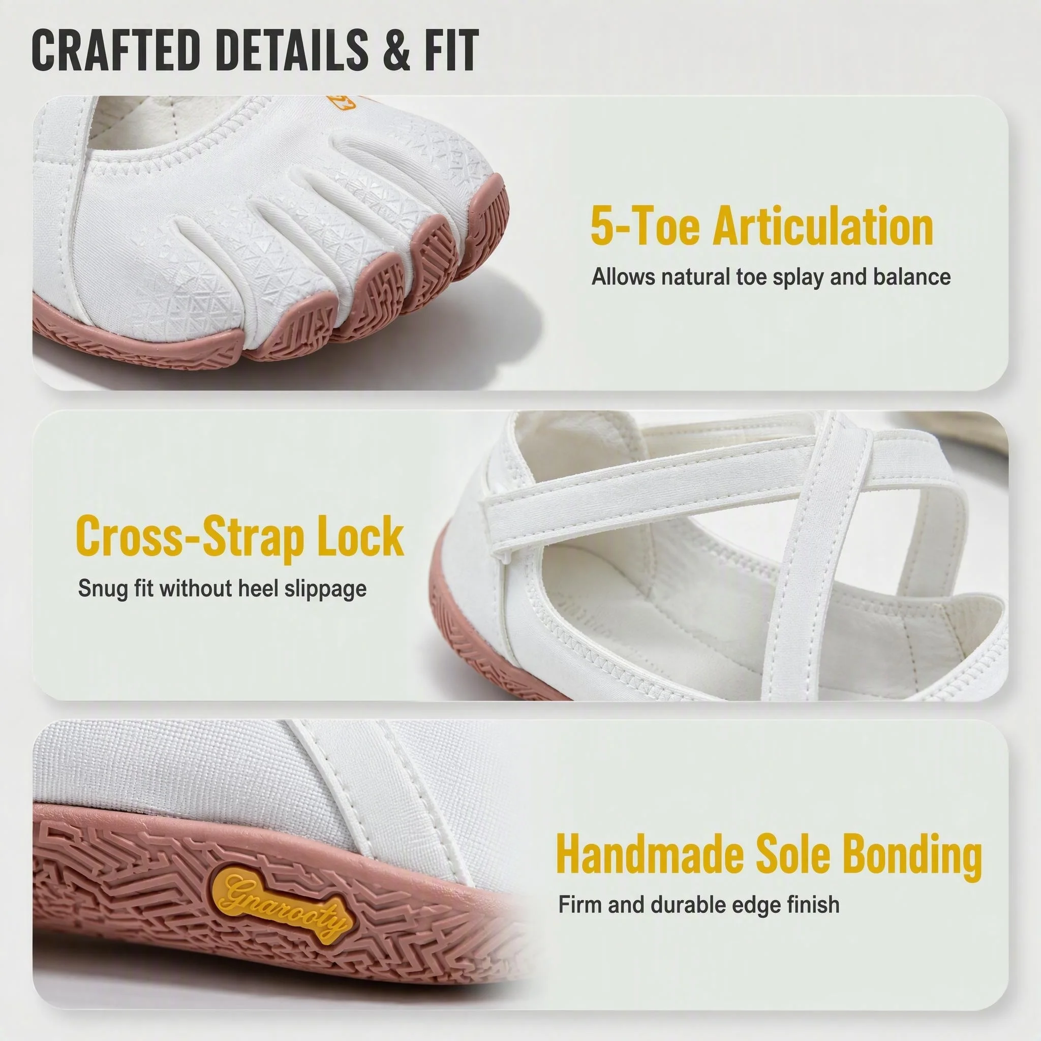 Women‘s Five Toe Shoes with Loop Strap - Barefoot Minimalist Flats for Yoga, Gym Quick-Dry Water, Running & Everyday Casual Wear