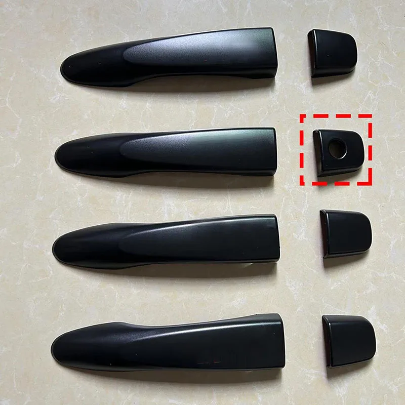 MATTE BLACK HANDLE BOWL HEADLAMP TRIMS COVERS CHROMIUM STYLING FIT FOR NISSAN NAVARA NP300 EXTERIOR LIGHTS COVER ACCESSORIES