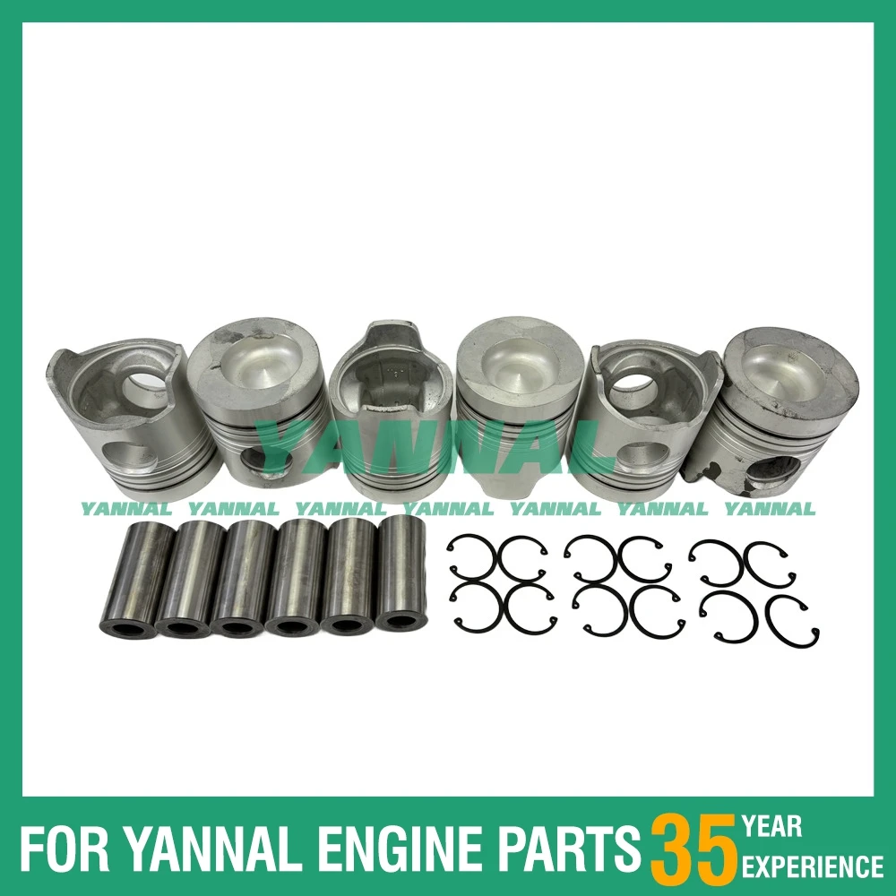 

Высокое качество 6 шт. ME052090 поршень со штифтом для деталей двигателя Mitsubishi 6D20