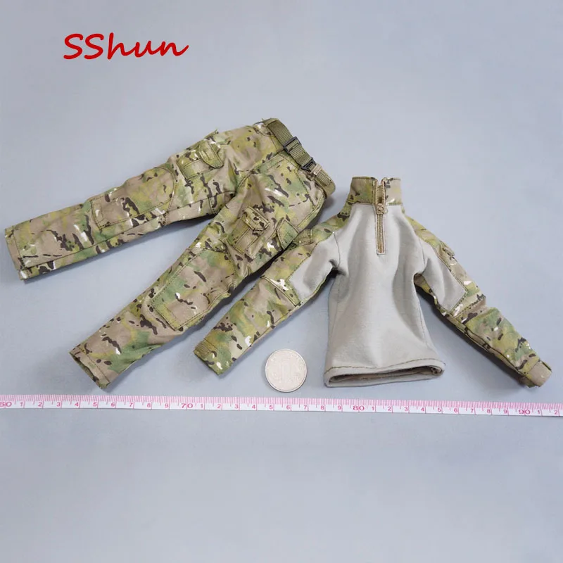 

EASY SIMPLE ES 186 scale Female American Rangers MC camouflage clothes pants belt Model For 12'' Action Figure Body DIY