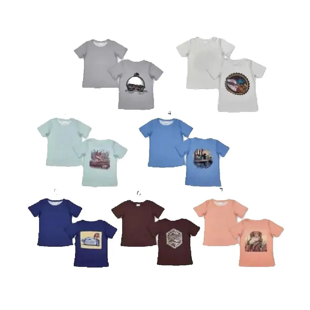 

Wholesale Kids Summer T-shirt Toddle Baby Boy Short Sleeve Top