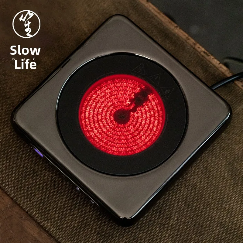   Cerc Stove Small Thin Stove Glass Pot Tea Brewer Cact Size Tea Cooking Appliance by Little Sit