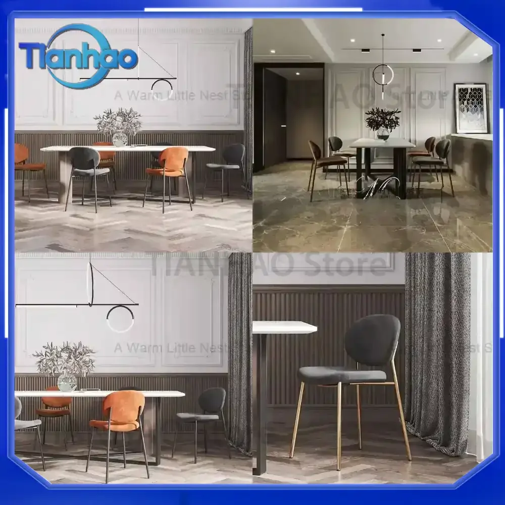 Designer Desk Dining Chairs for Stackable Metal Legs Waiting Cheap Living Room Chairs Feeding Relax Cadeira Indoor Furniture