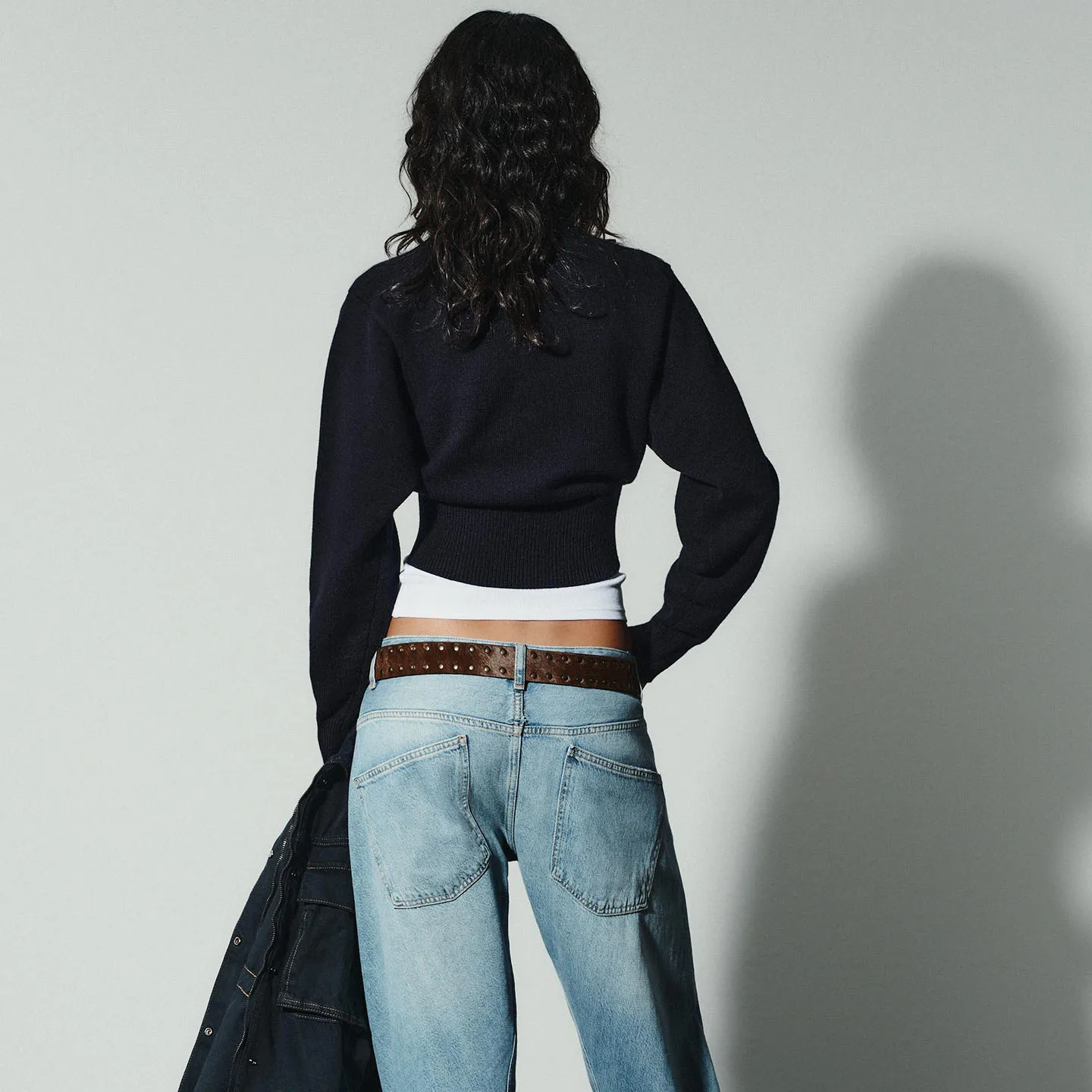 

Z Faionable Simple round Ne Long Sve Flat Needle Knitted Sweater Women's Loose Fit Knitwear for Autumn Season