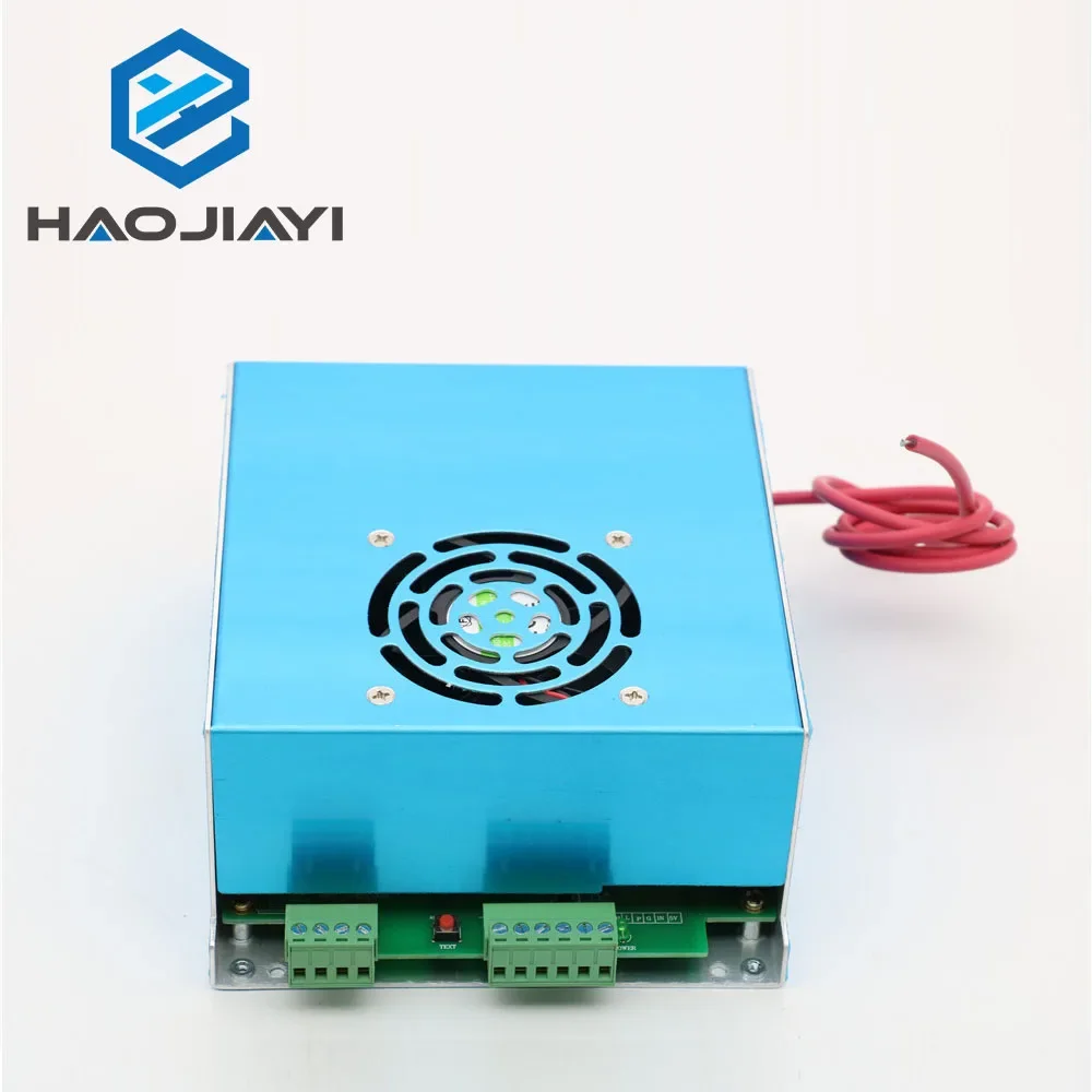 

HAOJIAYI 50W CO2 Laser Power Supply 3A Output for 45-50W Laser tube CO2 Laser Engraving Cutting Machine MYJG-50