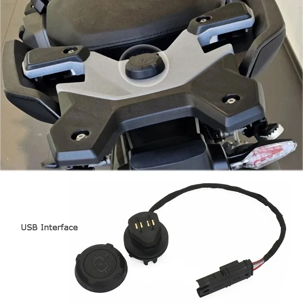 

Motorcycle Rear Luggage Rack USB interface For BMW C400GT C400X 2025 Accessories R1300GS R 1300 GS Adventure Storage Box Support