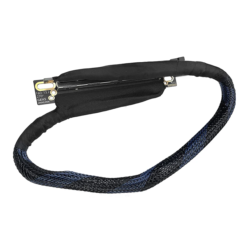 PCIe 5.0 x16 Gen5 Riser-Kabel 64Gbps, 6-lagiges PCB, versilbertes GPU-Verlängerungskabel für Grafikkarten – Detail 7