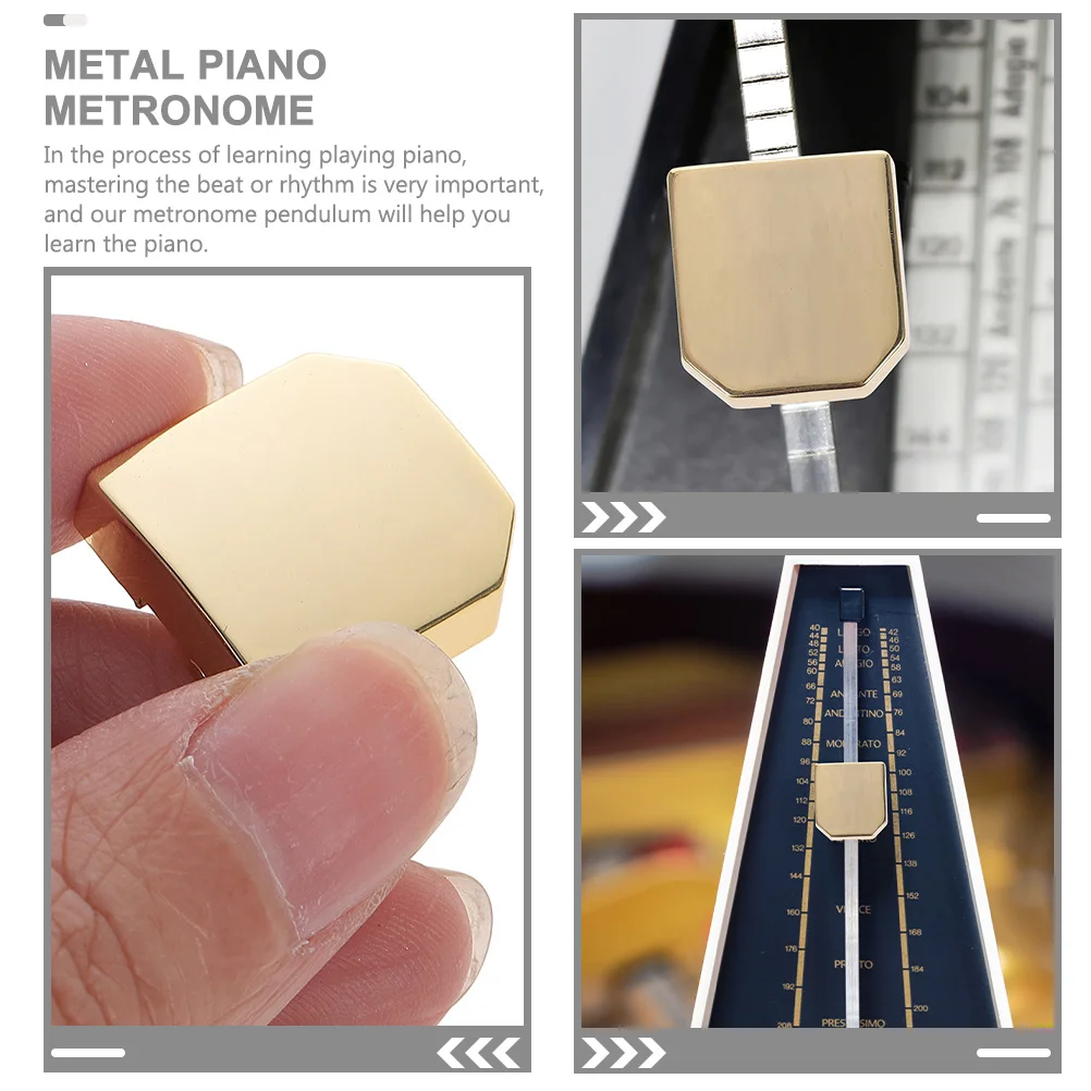 

2pcs Piano Metronome Sliding Block Metal Pendulum Replacement For Mechanical Metronome Instrument Accessory