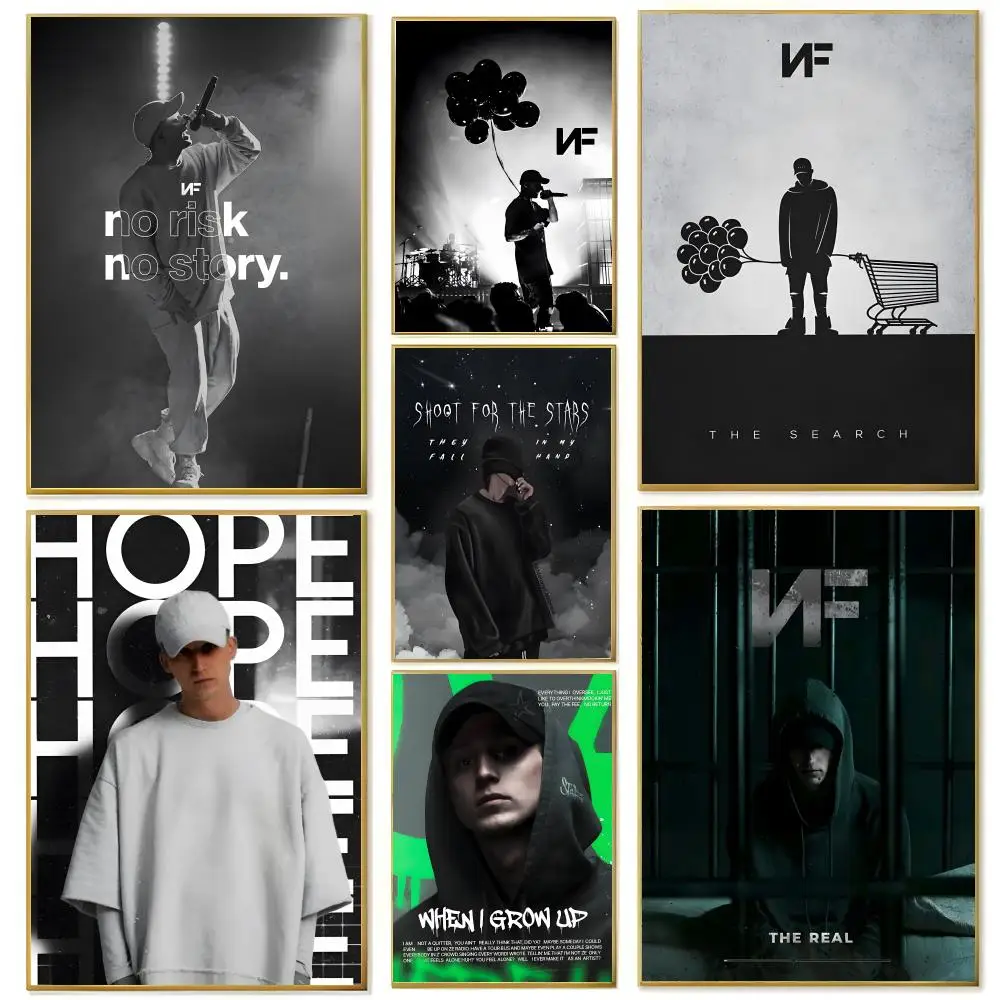Rapper N-NF Poster Wall art print art suitable for living room bedroom bar parlor home decor gift