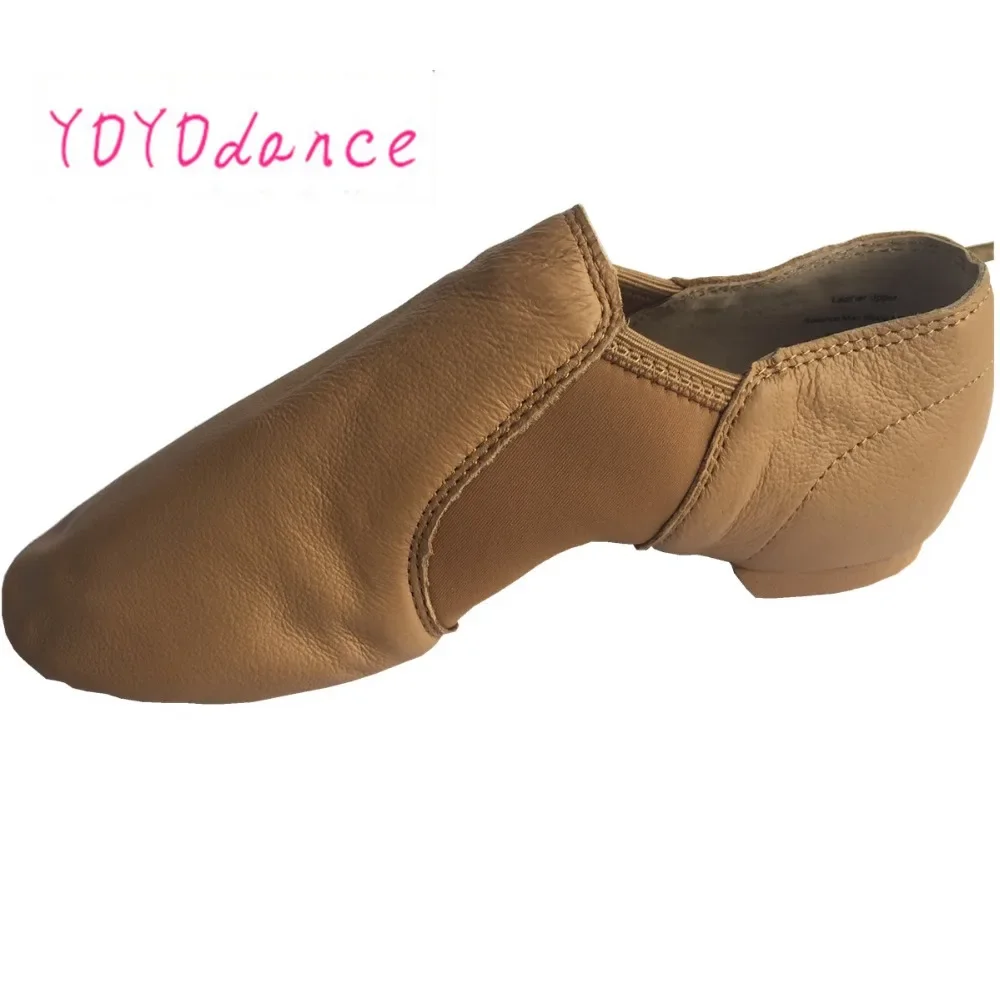 Zapatillas de deporte sin cordones para mujer, zapatos de baile de cuero genuino para hombres, adultos, niños, niñas, botas deportivas negras,