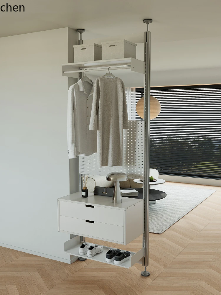 ZMLentrance coat rack, no punching at the entrance, partition rack, household hanger