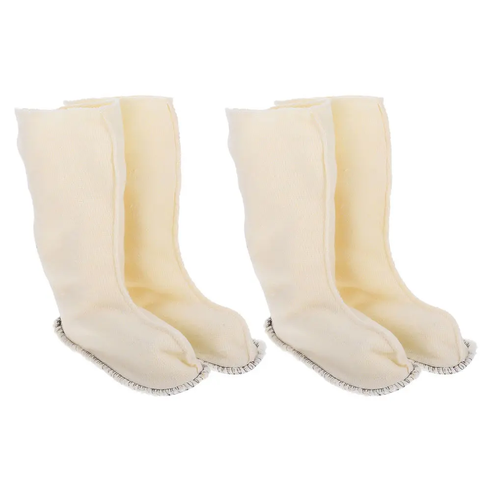 2Pairs Rain Boot Liners Thick Insulated Boot Liner Socks for Women Men Winter Outdoor Work Walking Boots Warm Detachable Liners