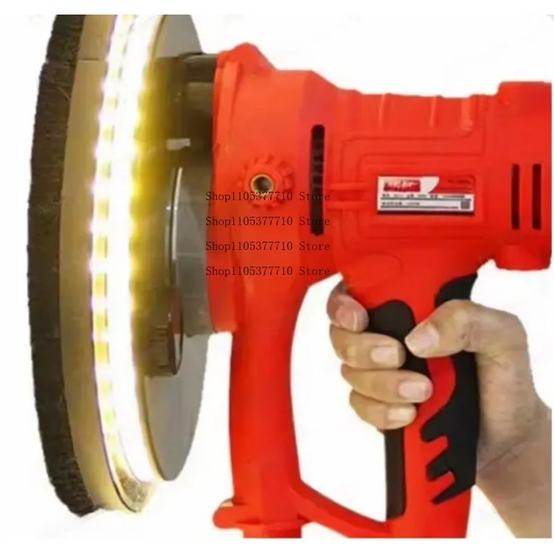 Dustless Electric Drywall Sander, Wall Putty Polisher with LED Lights for Home Decoration Grinding