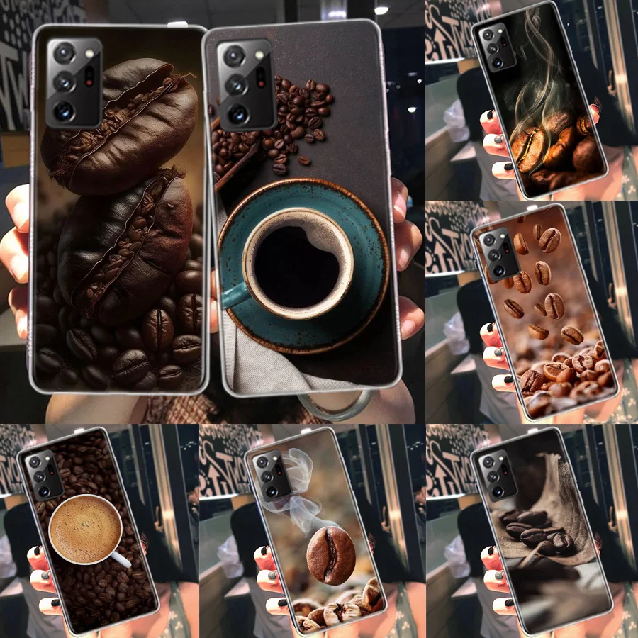 Newly Baked Coffee Beans Phone Case For Samsung Note 20 Ultra 10 9 8 Galaxy A05S A15 A25 A35 A55 M11 M12 M21 M30S M31 M32 M51 M5