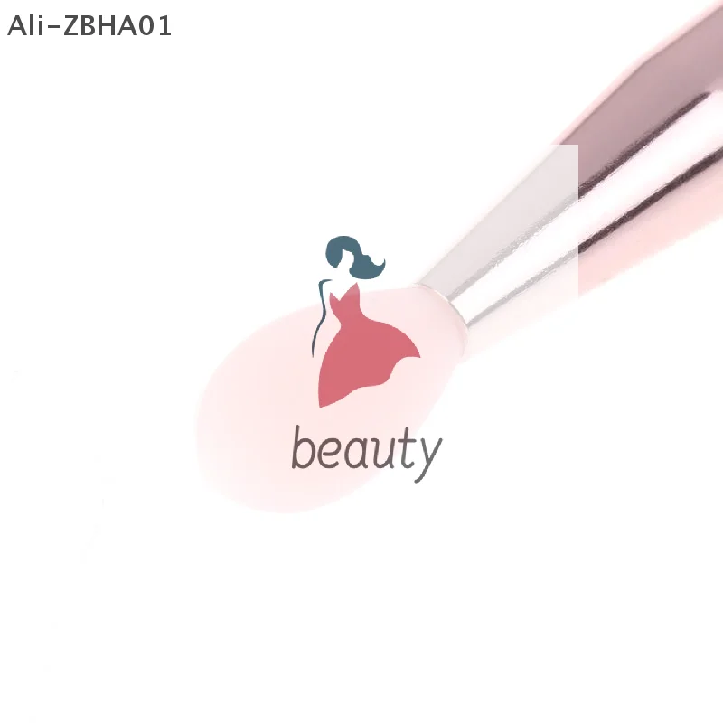 แปรงแต่งตา 1 ชิ้น แปรงทาปากซิลิโคนอเนกประสงค์ พกพาสะดวก พร้อมฝาปิด พวงกุญแจ ป้องกันฝุ่น แปรงทาลิปสติก