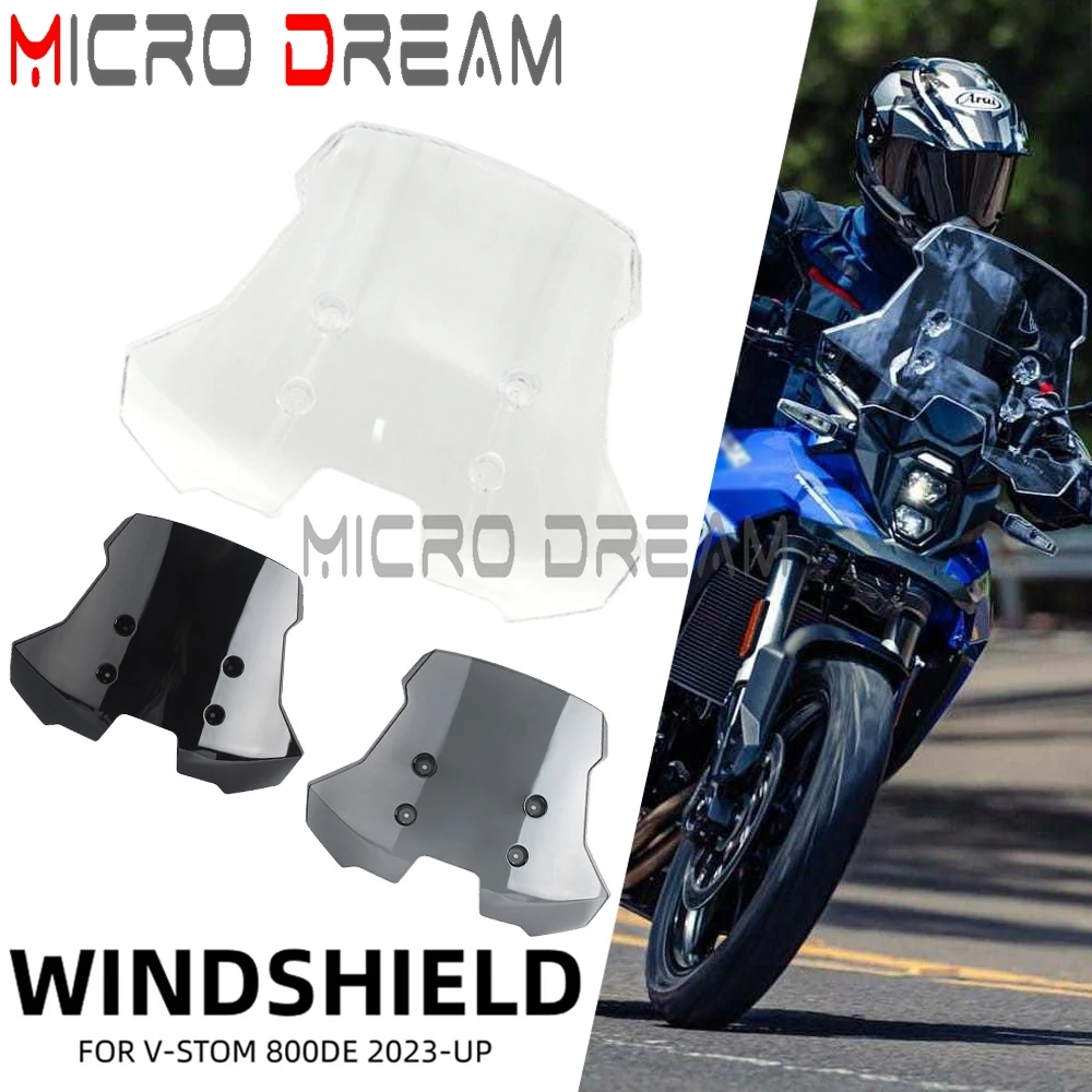 For SUZUKI V-STROM 800DE 800 DE 2023 2024 Windshields Windscreen Wind Shield Tall High Screen Deflector Fairings Protector