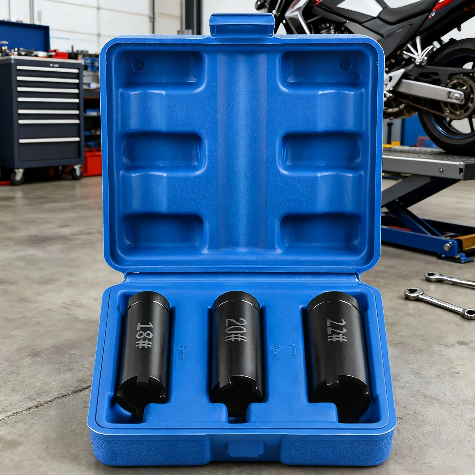 

3 шт., съемник гаек сцепления мотоцикла, 18 мм, 20 мм, 22 мм, инструмент для удаления диска стартера, ручной инструмент с четырьмя когтями для ремонта скутера