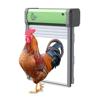 G JSM-1 Automatic Opener Battery Powered Chicken Coop Door With LCD Screen Solar Panels
