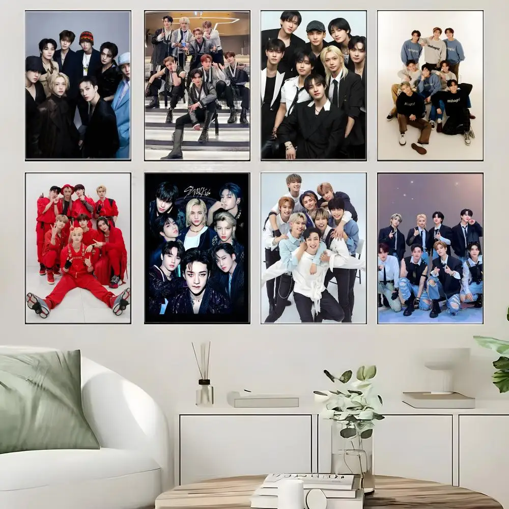 KPop S-StrayS K-Kids Poster Crease Free Waterproof Durable All Space Wall Decor