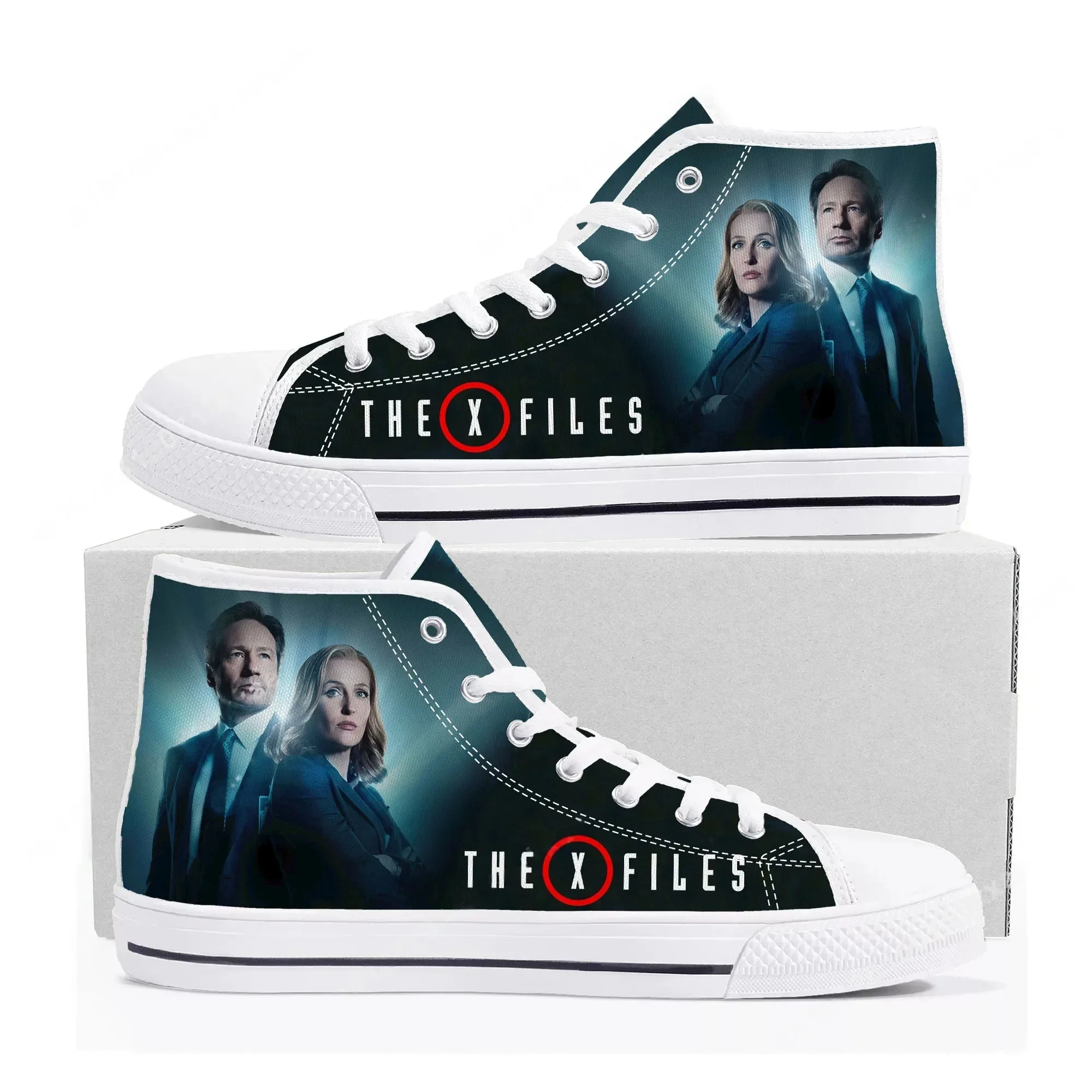 

The X Files High Top Sneakers Mens Womens Teenager High Quality Dana Scully Canvas Sneaker Couple Casual Shoe Customize Shoes