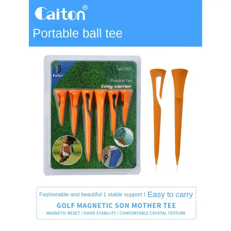 Caiton Golf Spike Plastic Portable Golf Ball tee Ball Tray Ladder Seat Practice products