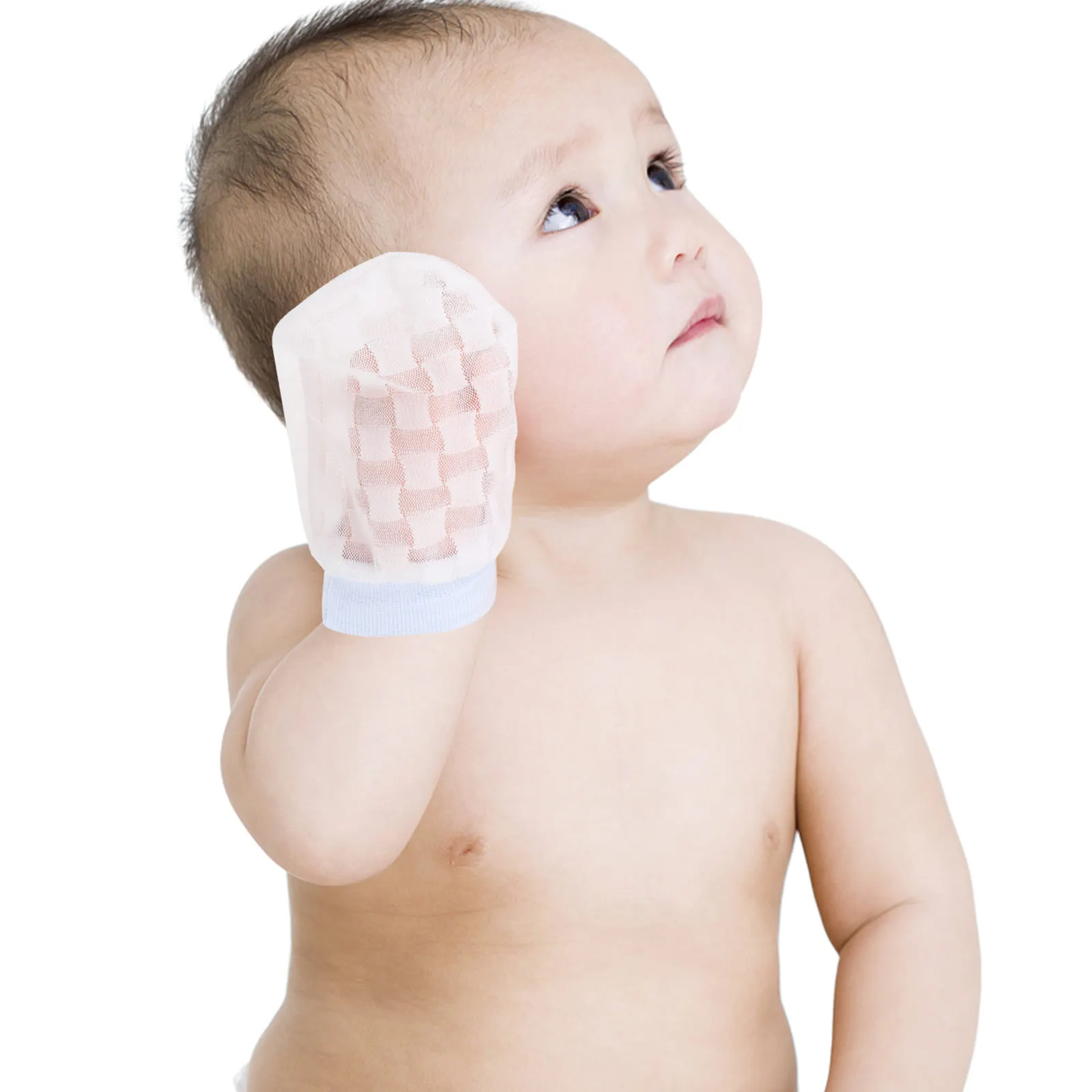 

Infant Anti Scratch Gloves Newborn H Protectors Ice Silk Material No Scratch Baby Mittens Scratching Keep Safe