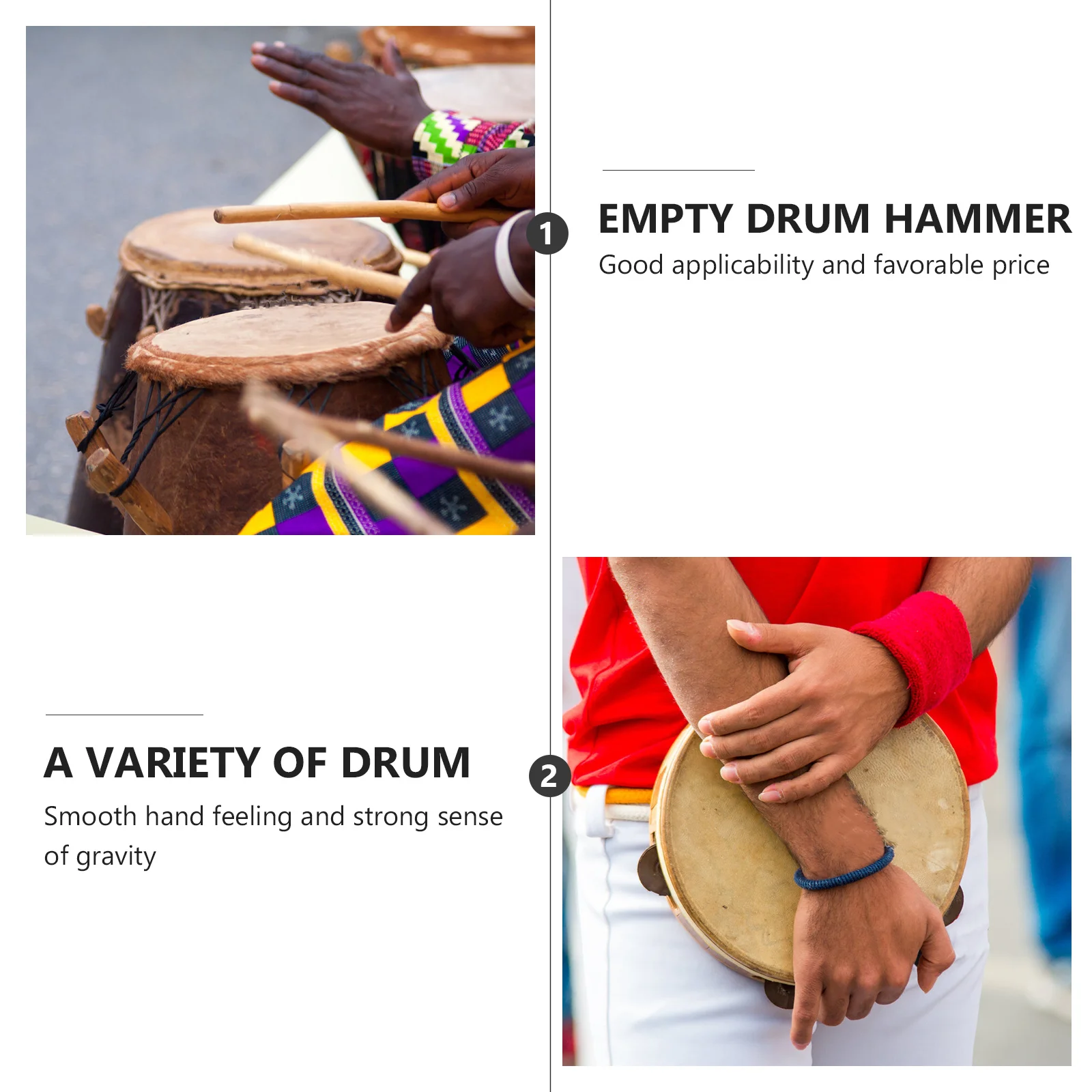 

1Set Gong Deep Sound Percussion Instrument for Kids Rhythm Training Party Dancing Opera Brass Musical