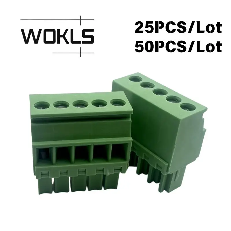 25/50PCS 15EDGKB MCW1,51.-ST-3,5 BCZ3.50/270 3.5/3.81mm Vertical Side Entry Plug-in PCB Terminal Plug Connector