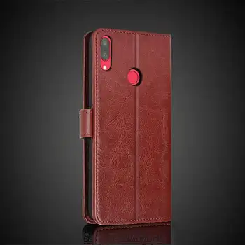 Pouzdro na karty z umělé kůže pro Huawei Y7 2019 / Y7 Prime 2019, retro peněženka, pouzdro na telefon, business styl, pouzdro na mobil 8 nejlepší prodej Pouzdro na Huawei Y7 Prime - №4