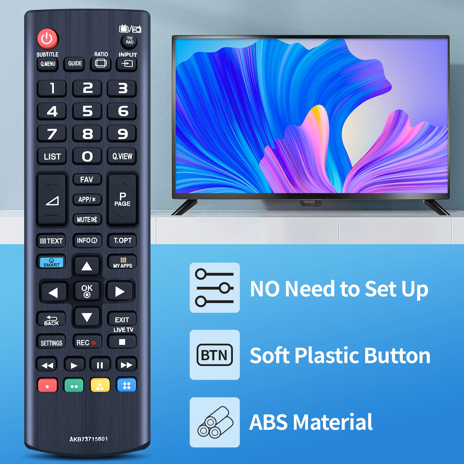 รีโมทคอนโทรลสำหรับ L/G TV AKB73715601 55LA690V 55LA691V, คุณภาพสูงสากล L/G controle remoto LCD ใช้โดยตรง