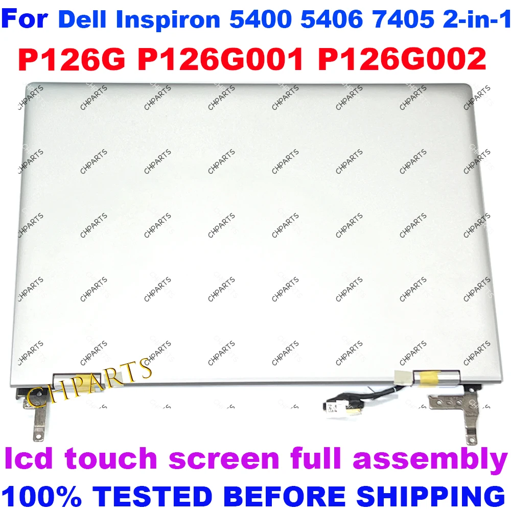 14 “para dell inspiron 5400 5406 7405 2-em-1 p126g p126g002 display lcd painel de substituição da tela de toque montagem completa