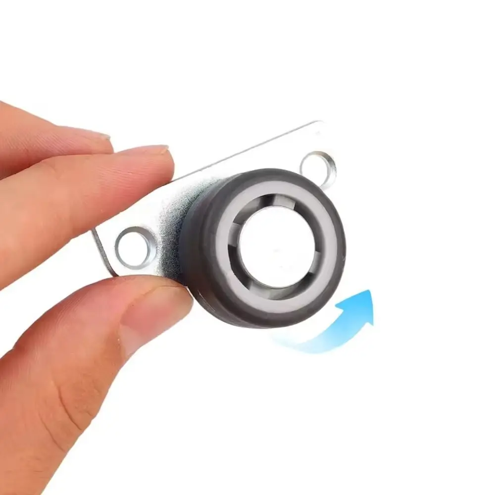 عجلة تثبيت جانبية صغيرة صامتة، بكرة عالمية، أسطوانة مثبتة على الجانب، باب داعم قوي، عجلة سفلية معلقة