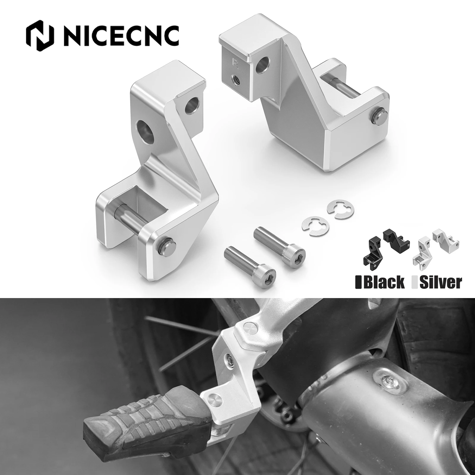 

Для BMW R1250GS/Adventure 2018-2024 комплект для опускания подставки для ног пассажира R1250 GS R 1250GS 2018-2023 R1250GS Adventure 2018-2024