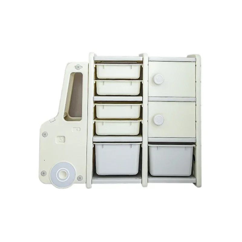 2023 New Design Children Bedroom Furniture Plastic Toy Shelf Kids Cabinet Storage Box for Sale