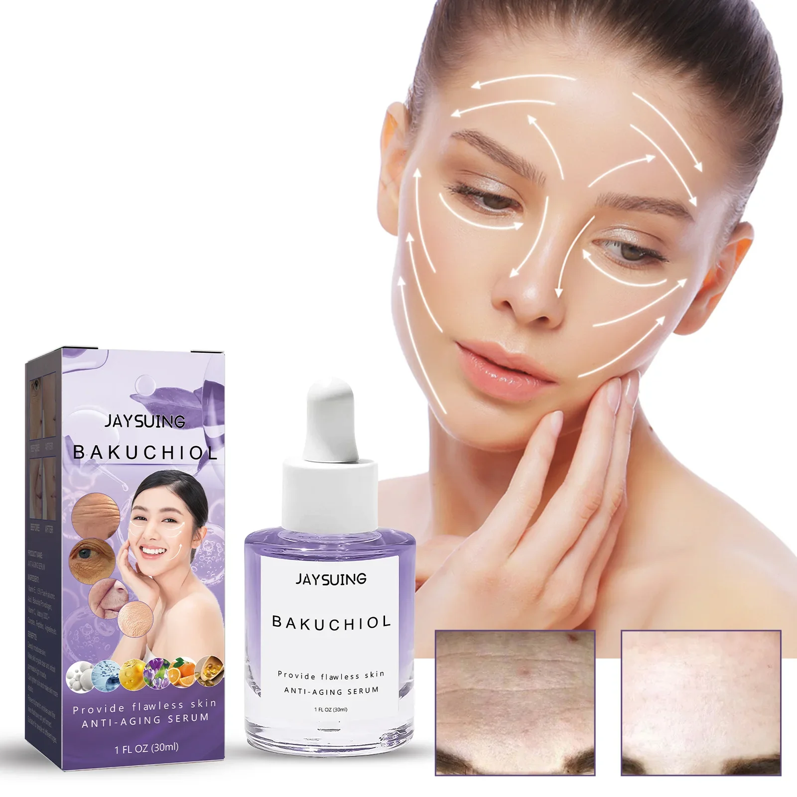 

Collagen Anti Aging Firming Essence Fade Fine Lines Nasolabial Folds Moisturizing Wrinkle Removal Brighten Skin Care Face Serum