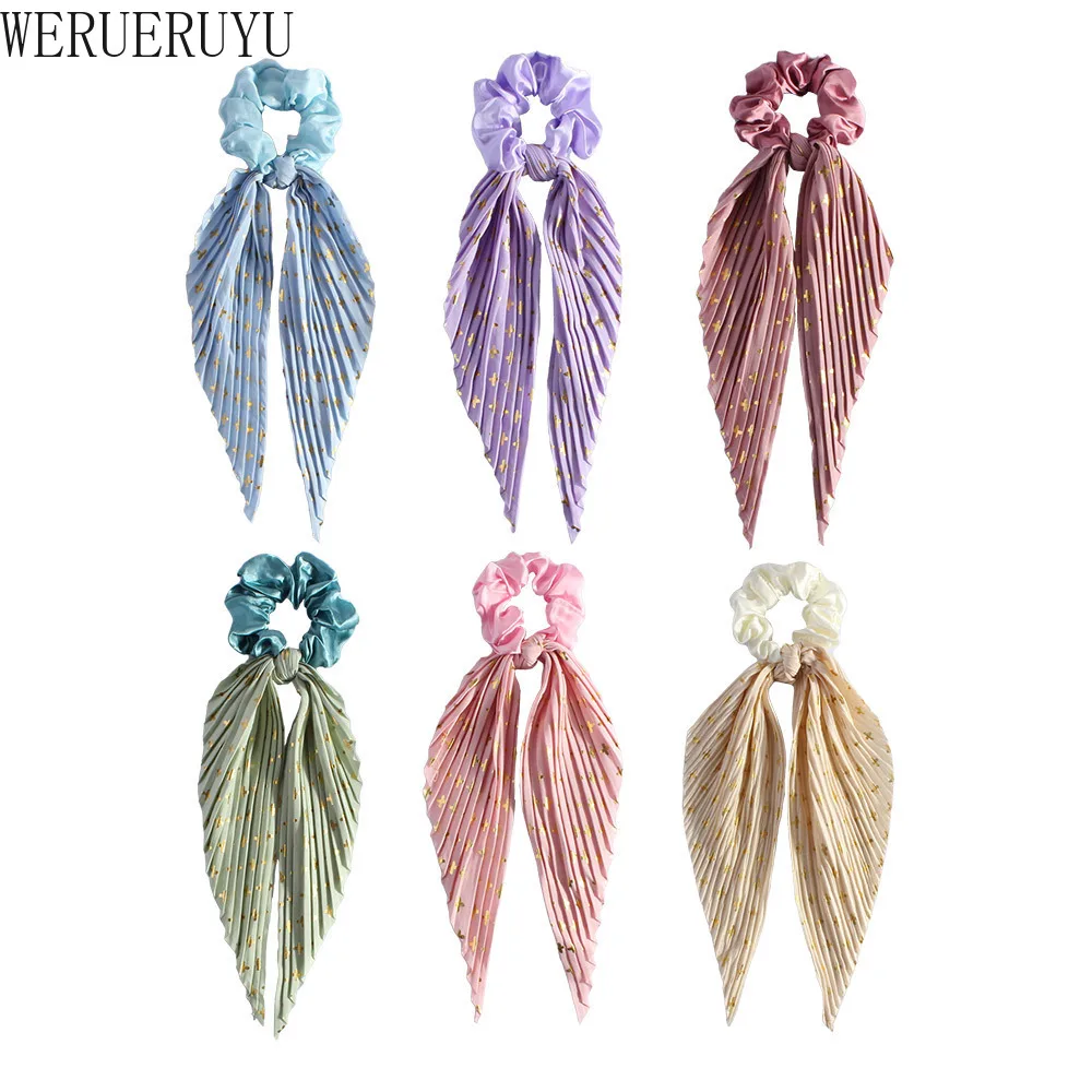 ポニーテールリボンヘアタイ女性ヘアアクセサリーファッションエレガントヴィンテージヘアバンドアクセサリー弾性シュシュ女の子用2026