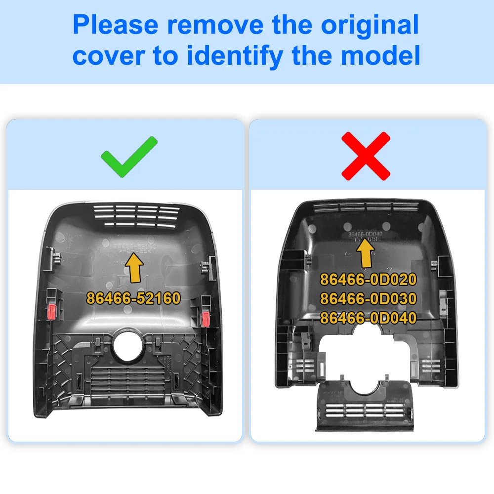 كاميرا تسجيل السيارة لسيارة Toyota Proace City 2021- 2025 / Verso 2024 2025، لديها WIFI 4K FITCAMX Dashcam لـ GR Yaris 2024 2025 #4