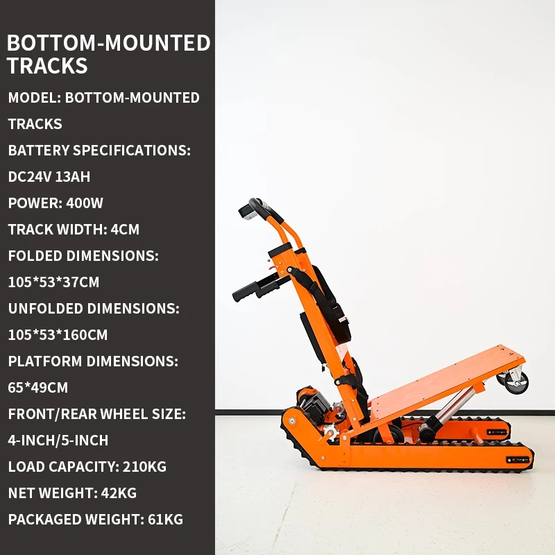 Stair Climbing Machine Moving Appliances and Building Materials Up and Down Stairs Brushless Electric Cargo Cart (Customized)