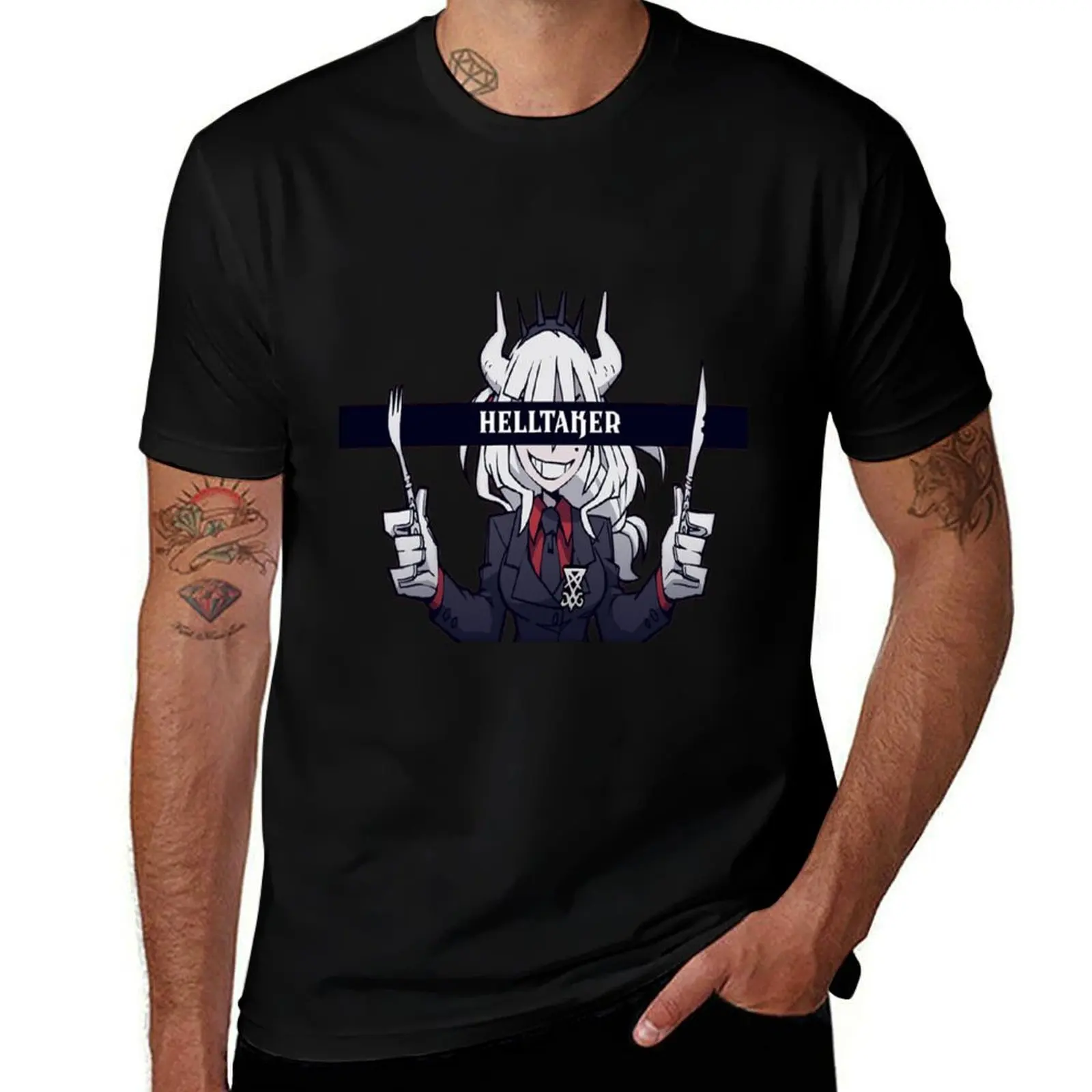Lucifer Helltaker Shirt/Buttons/More T-Shirt Plus Size Loose Short Sleeve Top T-Shirt