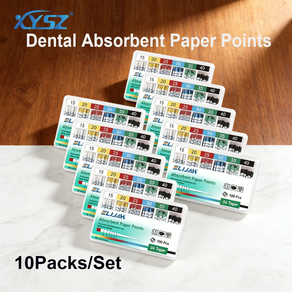 

XYSZ 10 упаковок/набор стоматологических абсорбирующих бумажных конусов Pro-T, конусность 02-06, со шкалой, стерильные, для корневых каналов, волоконные наконечники, стоматологические материалы