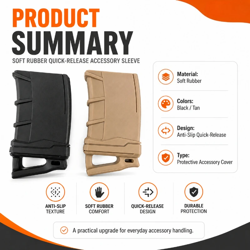 Model Magazine Anti-slip Soft Rubber Guard Quick Release Protective Shell 5.56 Decor Accessory