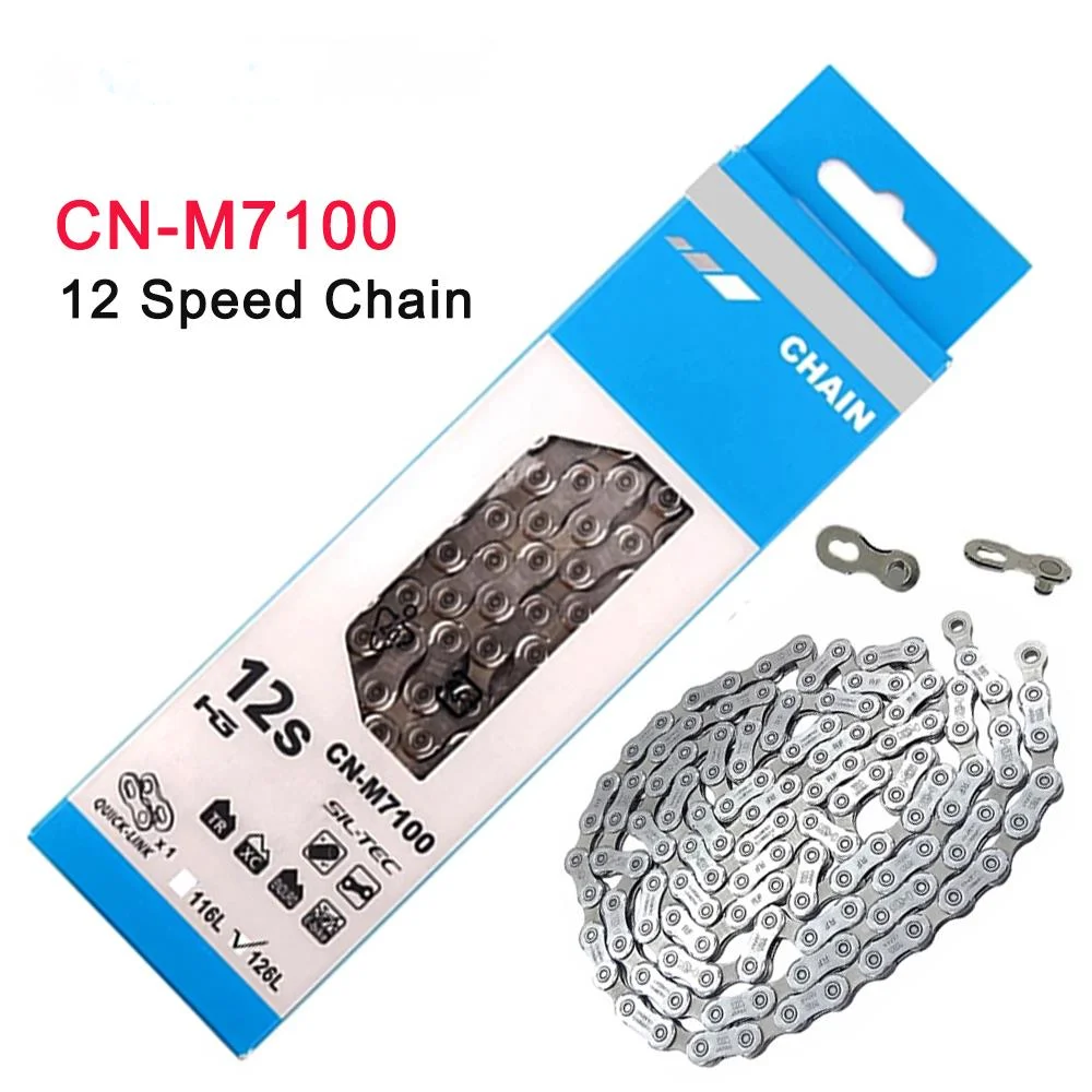 Shimano Deore SLX 12-speed Chain CN M7100/M8100 with Quick-Link M7100 Chain Mountain Bike Bicycle Chain CN-M7100 126L Box