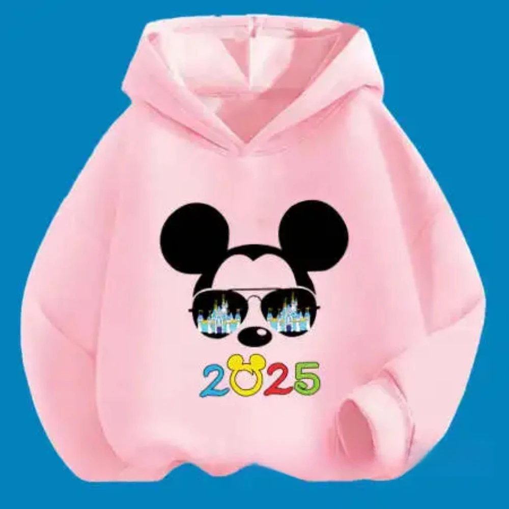 

Autumn Winter Disney Minnie Mickey Mouse Cute Print Children Hoodies Fashion Girls Long Sleeve Sporty Casual Cartoon Sweatshirts