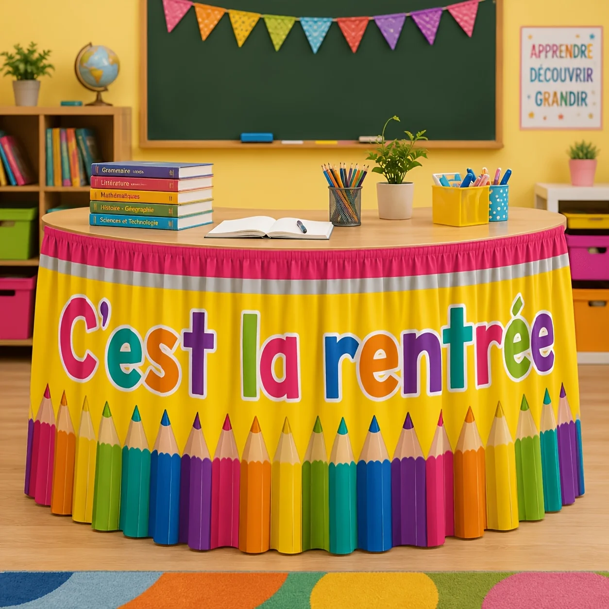 Suitable for classroom parties, back-to-school decorations, teacher desks, dessert tables, and welcome activities tables.