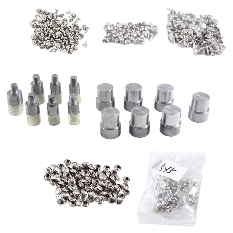 

Double Cap Rivets Dies Mould Tool For Hand Press Machine Size 5Mm 6Mm 7Mm 8Mm 9Mm 10Mm 12Mm DIY Craft Supplies Metal 7Sets